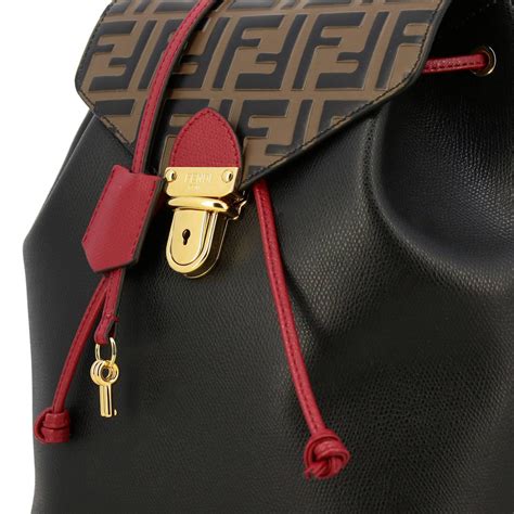 fendi women's black embroidered mini leather backpack|Fendi Mini Bags & Handbags for Women for sale .